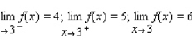 <strong>Use the graph of the function f to find and if the limit exists. </strong> A) B) C) D)
