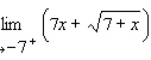 <strong>Find the one-sided limit, if it exists. </strong> A) B) C) D) E)The limit does not exist