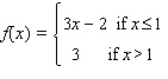 <strong>A function f is continuous at the point if the following conditions are satisfied. 1. is defined. 2) exists. 3) . Determine the values of x, if any, at which the function is discontinuous.At each point of discontinuity, state the condition(s) for continuity that are violated. </strong> A) B) C) D) E)Continuous everywhere.