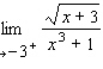 Find the indicated one-sided limit.