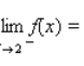 Use the graph of the function f to find and if the limit exists.If it does not, answer none. __________ __________ __________