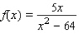 Determine all values of x at which the function is discontinuous. __________