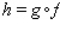 Find functions f and g such that   .  