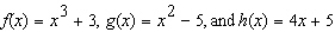 Let   .Find the rule for the function   .
