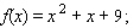 Evaluate h (2), where      