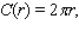 The circumference of a circle is given by where r is the radius of the circle.What is the circumference of a circle with a 5-in.radius?
