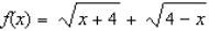 Determine the domain of the given equation.  