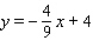 <strong>Use the intercept form of an equation of a line to find an equation of a line with the -intercept 9 and the -intercept 4.</strong> A) B) C) D) E)
