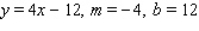 <strong>Write the equation in the slope-intercept form and then find the slope and -intercept of the corresponding line. </strong> A) B) C) D)