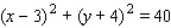 <strong>Find an equation of the circle that satisfies the conditions. Center and passes through .</strong> A) B) C) D) E)