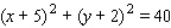 <strong>Find an equation of the circle that satisfies the conditions. Center and passes through .</strong> A) B) C) D) E)