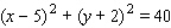 <strong>Find an equation of the circle that satisfies the conditions. Center and passes through .</strong> A) B) C) D) E)
