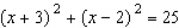 <strong>Find an equation of the circle with radius 5 and center (-3, 2).</strong> A) B) C) D) E)