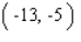 <strong>Find the coordinates of the points that are 13 units away from the origin and have a y-coordinate equal to -5.</strong> A) and B) and C) and D) and E) and