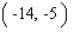 <strong>Find the coordinates of the points that are 13 units away from the origin and have a y-coordinate equal to -5.</strong> A) and B) and C) and D) and E) and