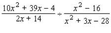 Perform the indicated operations and simplify the expression.
