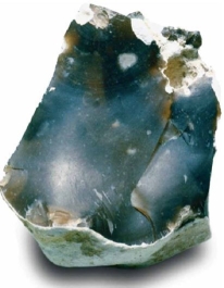 <strong> What is the sedimentary texture displayed in this image?</strong> A)Clay-sized B)Crystalline C)Microcrystalline D)Angular