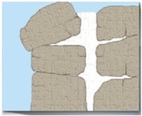 <strong> Which weathering process is illustrated in this image?</strong> A)Exfoliation B)Root wedging C)Hydrolysis D)Frost wedging