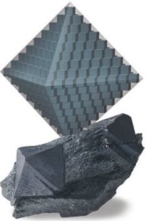 Assuming well-formed crystals, how many cleavage surfaces are present on the sample in this image? (Note: Cleavage surfaces are not cleavage planes.)