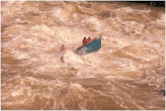 How will the flow in this image affect erosion of the stream channel?