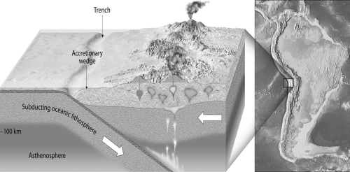 What type of continental margin is illustrated in the diagram below?
