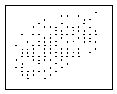<strong>Which of these statistics BEST describes the relationship in this scatterplot? </strong> A) r = 1.00 B) r = .40 C) r = -.40 D) r = .00