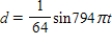 <strong>For the simple harmonic motion described by the trigonometric function, find the least positive value of t for which d = 0. </strong> A) B) C) D) E)