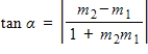 <strong>Find the angle between two nonvertical lines and .The angle satisfies the equation Where and are slopes of and , respectively. (Assume that .) Round your answer to one decimal place. </strong> A)54.1<sup>o</sup> B)53.1<sup>o</sup> C)55.1<sup>o</sup> D)52.1<sup>o</sup> E)56.1o