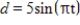 <strong>Find a model for simple harmonic motion satisfying the specified conditions. Displacement (t = 0): 0 Amplitude: 5 centimeters Period: 2 seconds </strong> A) B) C) D) E) 