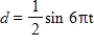 <strong>For the simple harmonic motion described by the trigonometric function, find the maximum displacement. </strong> A) B) C) D) E)