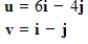 <strong>Find the dot product of u and v. </strong> A)14 B)6 C)12 D)10 E)8