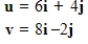 <strong>Find the dot product of u and v. </strong> A)36 B)40 C)44 D)42 E)38