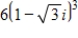 <strong>Use DeMoivre's Theorem to find the indicated power of the complex number.Write the result in standard form. </strong> A)-6 B)-48 C)64 D)48 E)-64