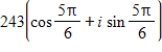 <strong>Use DeMoivre's theorem to find the indicated roots of the complex number. Fifth roots of </strong> A) B) C) D) E)