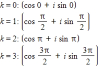<strong>Use DeMoivre's theorem to find the indicated roots of the complex number. Fourth roots of </strong> A) B) C) D) E)