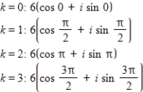 <strong>Use DeMoivre's theorem to find the indicated roots of the complex number. Fourth roots of </strong> A) B) C) D) E)