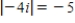 <strong>Plot the complex number and find its absolute value. -4i </strong> A) B) C) D) E) 