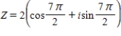 <strong>Write the complex number in trigonometric form. </strong> A) B) C) D) E)