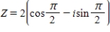 <strong>Write the complex number in trigonometric form. </strong> A) B) C) D) E)