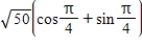 <strong>Represent the complex number graphically, and find the trigonometric form of the number. 5 - 5i </strong> A) B) C) D) E)