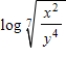 Use the properties of logarithms to expand the expression as a sum, difference, and/or constant multiple of logarithms.(Assume all variables are positive.) 