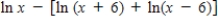 Condense the expression to the logarithm of a single quantity. 
