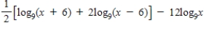 Condense the expression to the logarithm of a single quantity. 