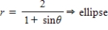 <strong>Select the polar equation of the conic for e = 1.0 and identify the conic for the following equation. </strong> A) B) C) D) E)