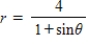 <strong>Find a polar equation of the conic with its focus at the pole. Conics Eccentrity Directrix Parabola </strong> A) B) C) D) E)