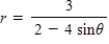<strong>Find a polar equation of the conic with its focus at the pole. Conics Eccentricity Directrix Ellipse </strong> A) B) C) D) E)