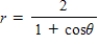 <strong>Find a polar equation of the conic with its focus at the pole. Conics Eccentrity Directrix Parabola </strong> A) B) C) D) E)