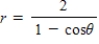 <strong>Find a polar equation of the conic with its focus at the pole. Conics Eccentrity Directrix Parabola </strong> A) B) C) D) E)