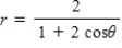 <strong>Find a polar equation of the conic with its focus at the pole. Conics Eccentrity Directrix Hyperbola </strong> A) B) C) D) E)