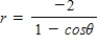 <strong>Find a polar equation of the conic with its focus at the pole. Conics Eccentrity Directrix Hyperbola </strong> A) B) C) D) E)